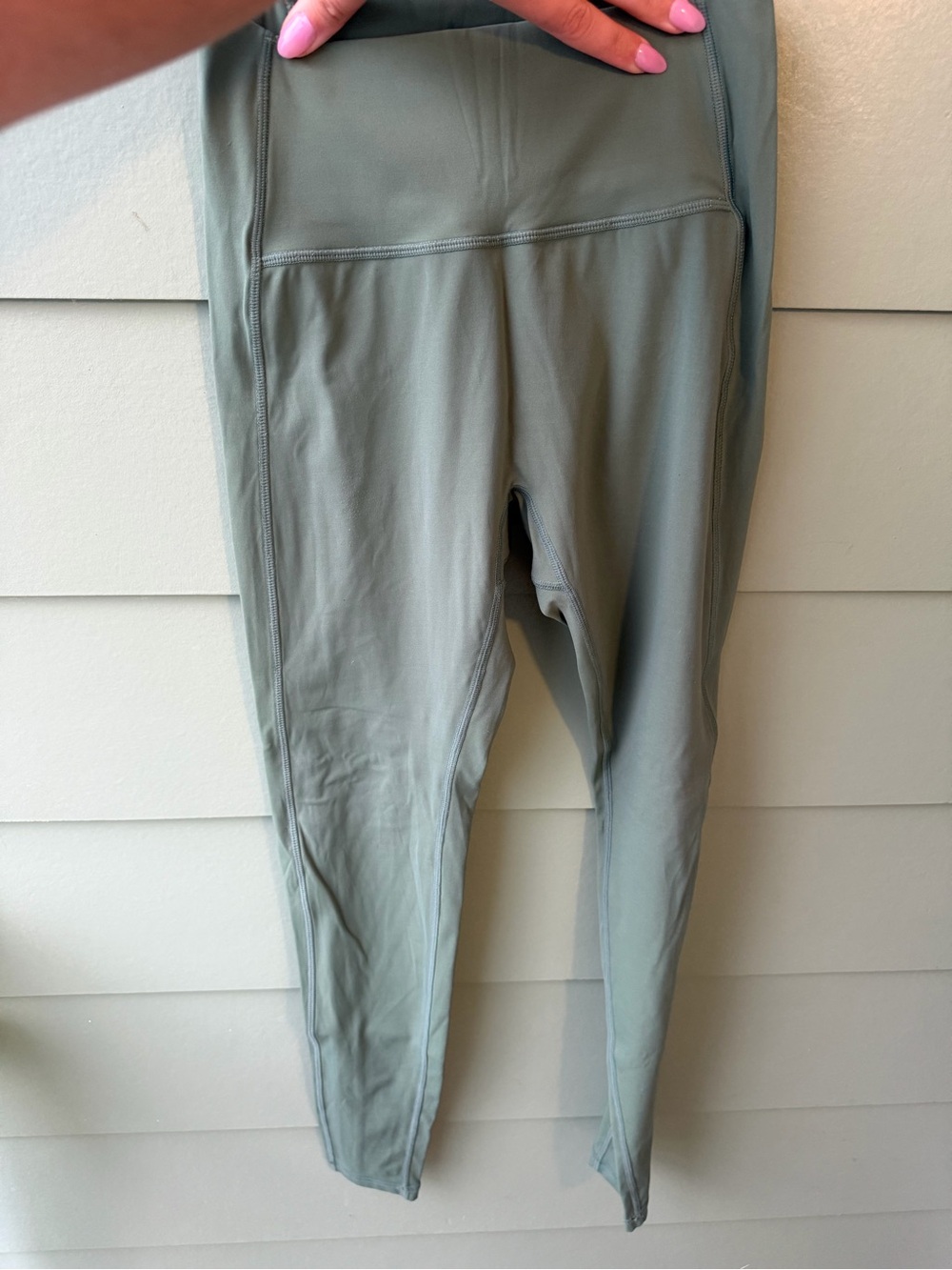 Alphalete Sage Green High-Waist Leggings